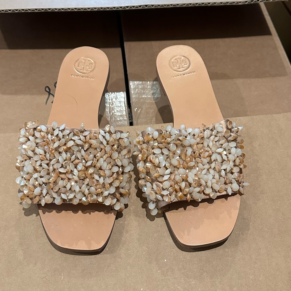 Tory Burch Beaded Sandals